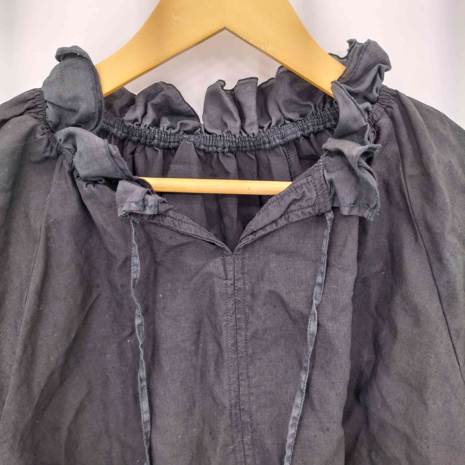 ネストローブ nest Robe リネンラミーフリル2wayブラウス レディース