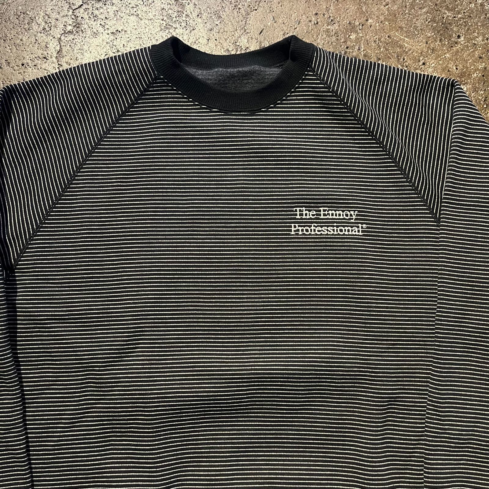 ENNOY 24aw BORDER CREW NECK SWEAT エンノイ 2024aw ボーダー クルー