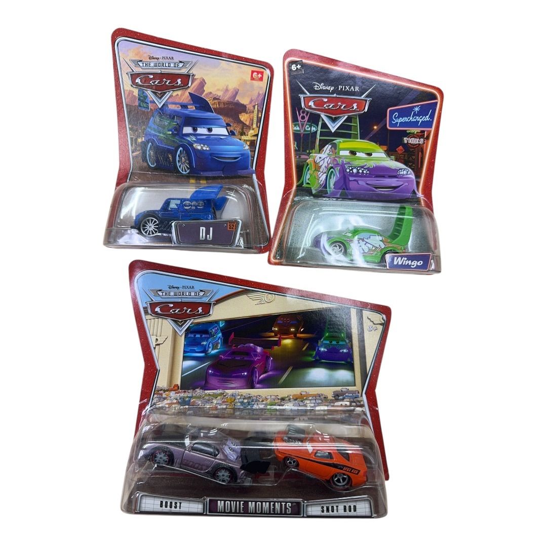 Disney PIXAR Cars ディズニー ピクサー カーズ ミニカー 4台セット ブースト スノットロッド ウィンゴ DJ マテル