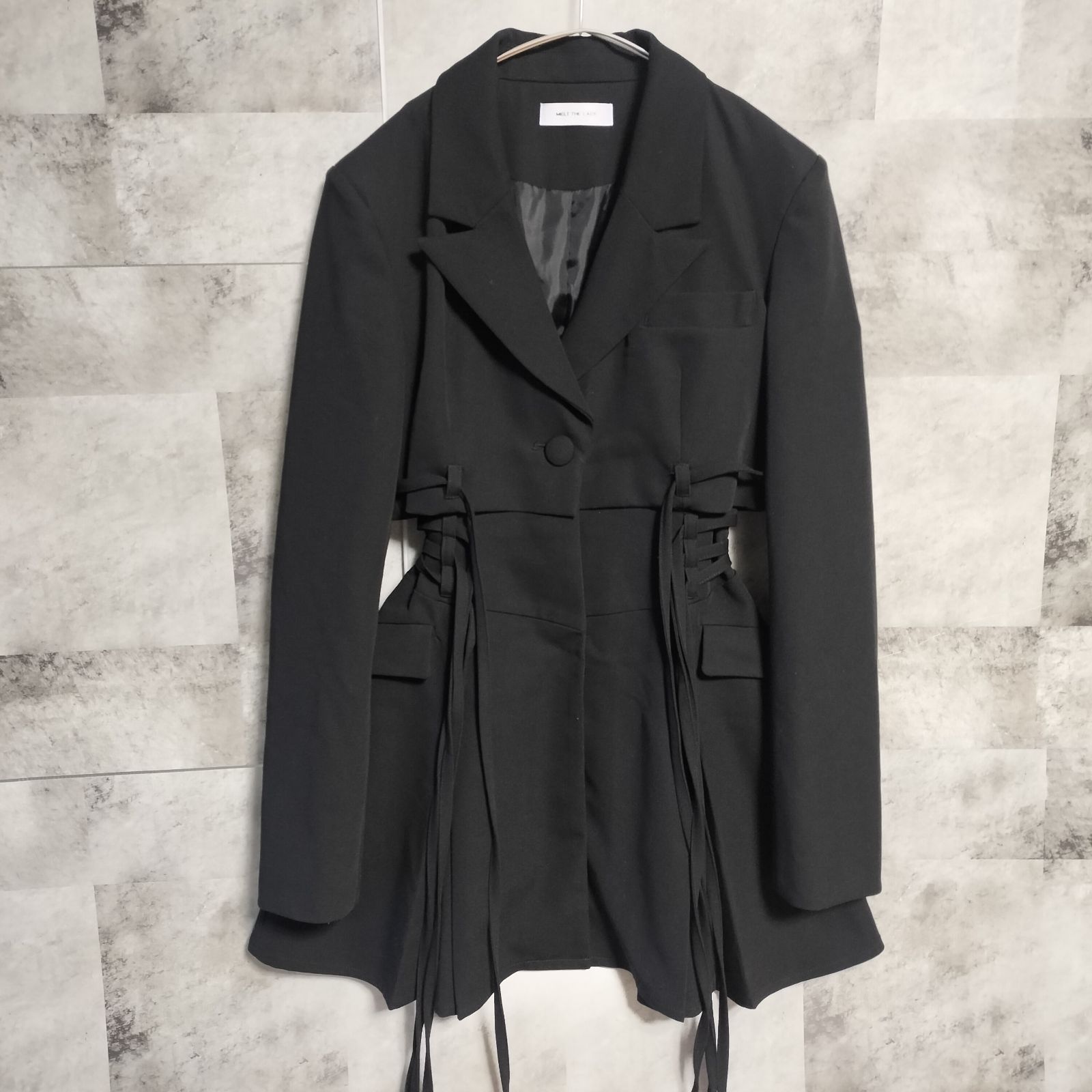 極美品】MELT THE LADY string jacket onepiece FREEサイズ ブラック