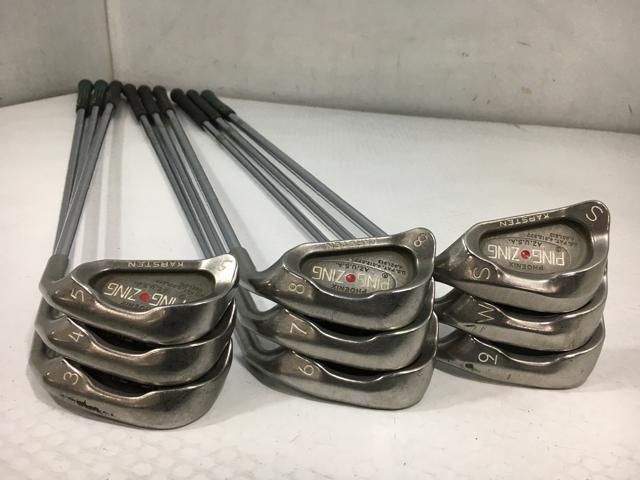 未使用❤︎  GOLF 返品OK 【中古ゴルフクラブ】(9本セット)ピン ZING ステンレス(レッド