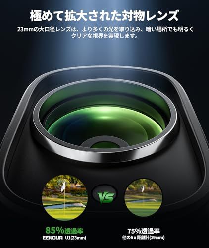 EENOUR ゴルフレーザー距離計 U 1 2 超小型 最速0.02 s測定 3点間距離 7倍望遠 高透過 単レンズ ミニ 単眼 距離計測器 874 yd対応 ケース付き e 9 ac 0 c 皿 その他 