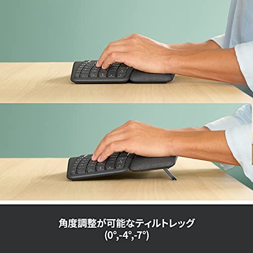  ロジクール ERGO K 860 エルゴノミック スプリット キーボード bluetooth Unifying Windows Mac ワイヤレスキーボード ワイヤレス 無線 パームレスト グラファイト c 4 eeafad その他 キッチン 食器
