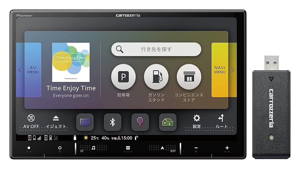 Pioneer カーナビ AVIC RL 920 DC 8インチ 楽ナビ 無料地図更新 フルセグ DVD CD Bluetooth SD USB HDMI HD画質 ネットワークスティックセット カロッツェリア