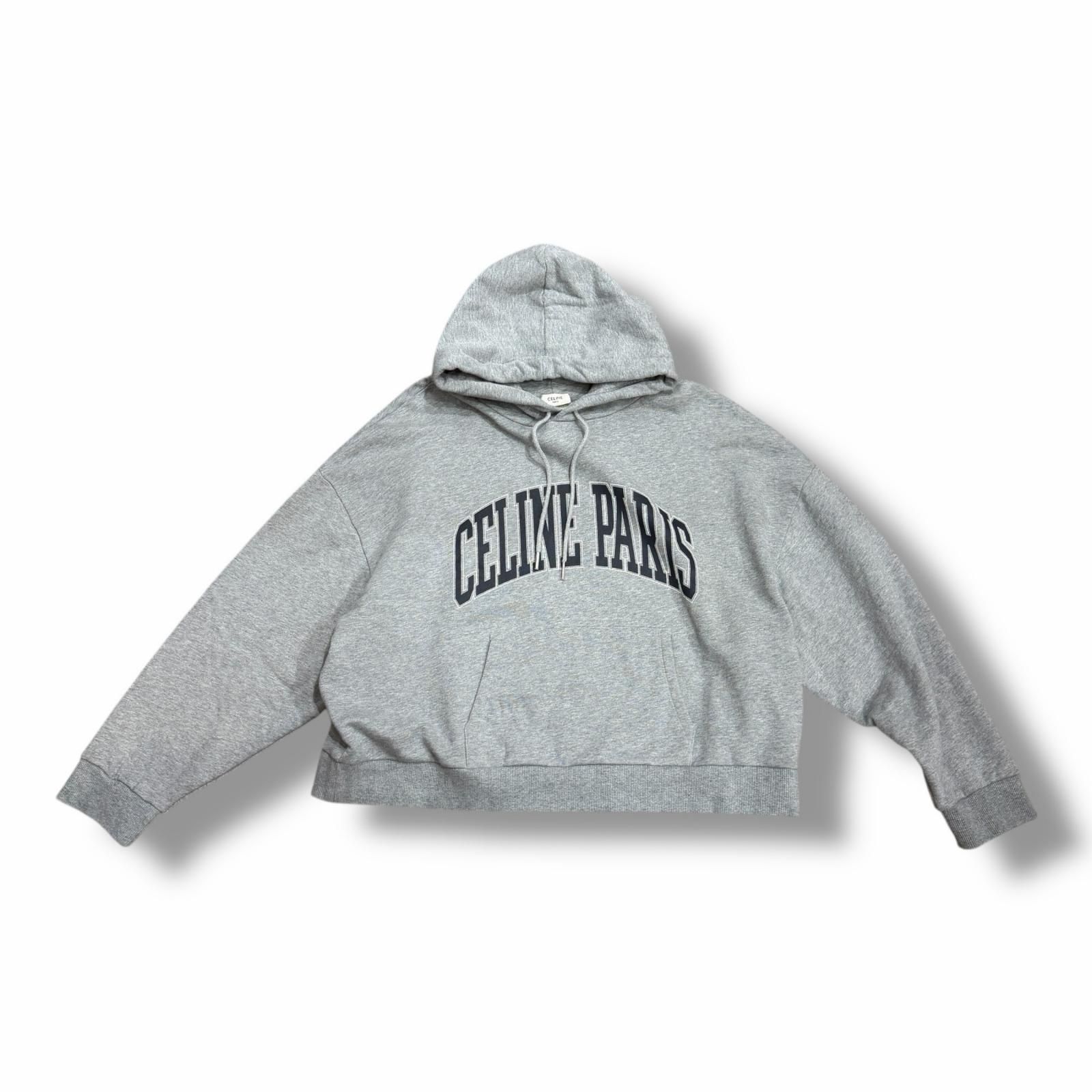 国内正規 CELINE Logo Cotton Oversized Hoodie ロゴコットンオーバー 
