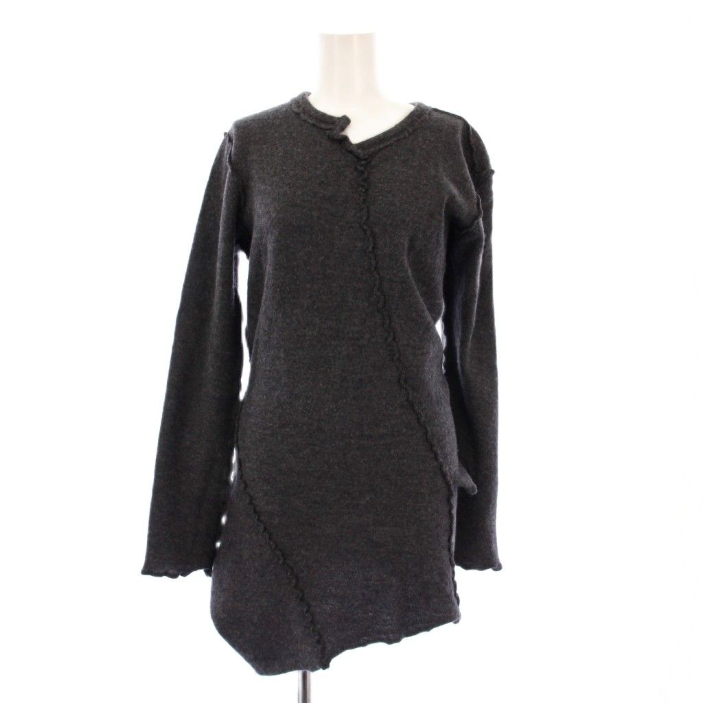 JUNYA WATANABE アシンメトリーワンピース JUNYA WATANABE AW 2007 Size L Black Asymmetrical Short Sleeve