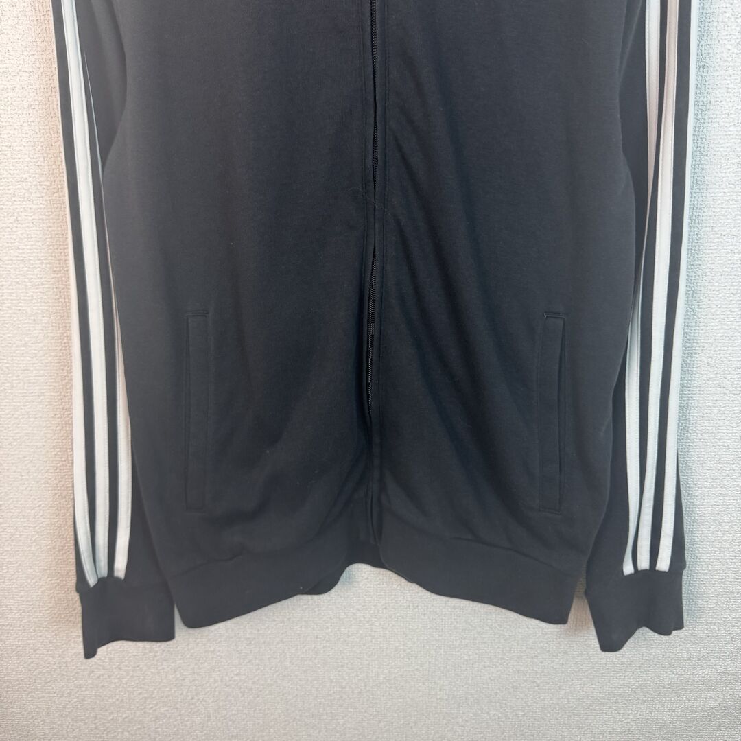 adidas ジャージ トラックジャケット オシャレ ストリート ブラック 古着 adidas トラックジャケット