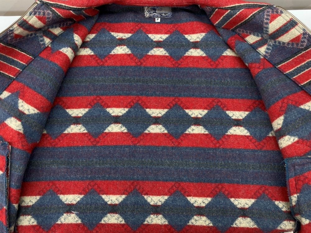 ケンゾー KENZO WOOL JACKET ウール ジャケット 北斎タグ ネイティブ柄 