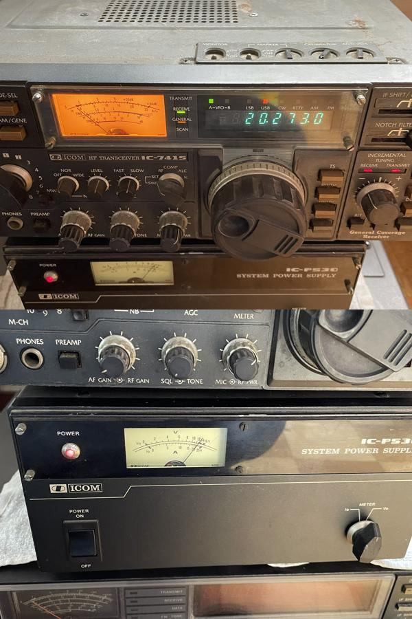 アイコム IC 741 S PS 30 セット 無線機 電源 アマチュア無線機 トランシーバー Icom A 05 byebye