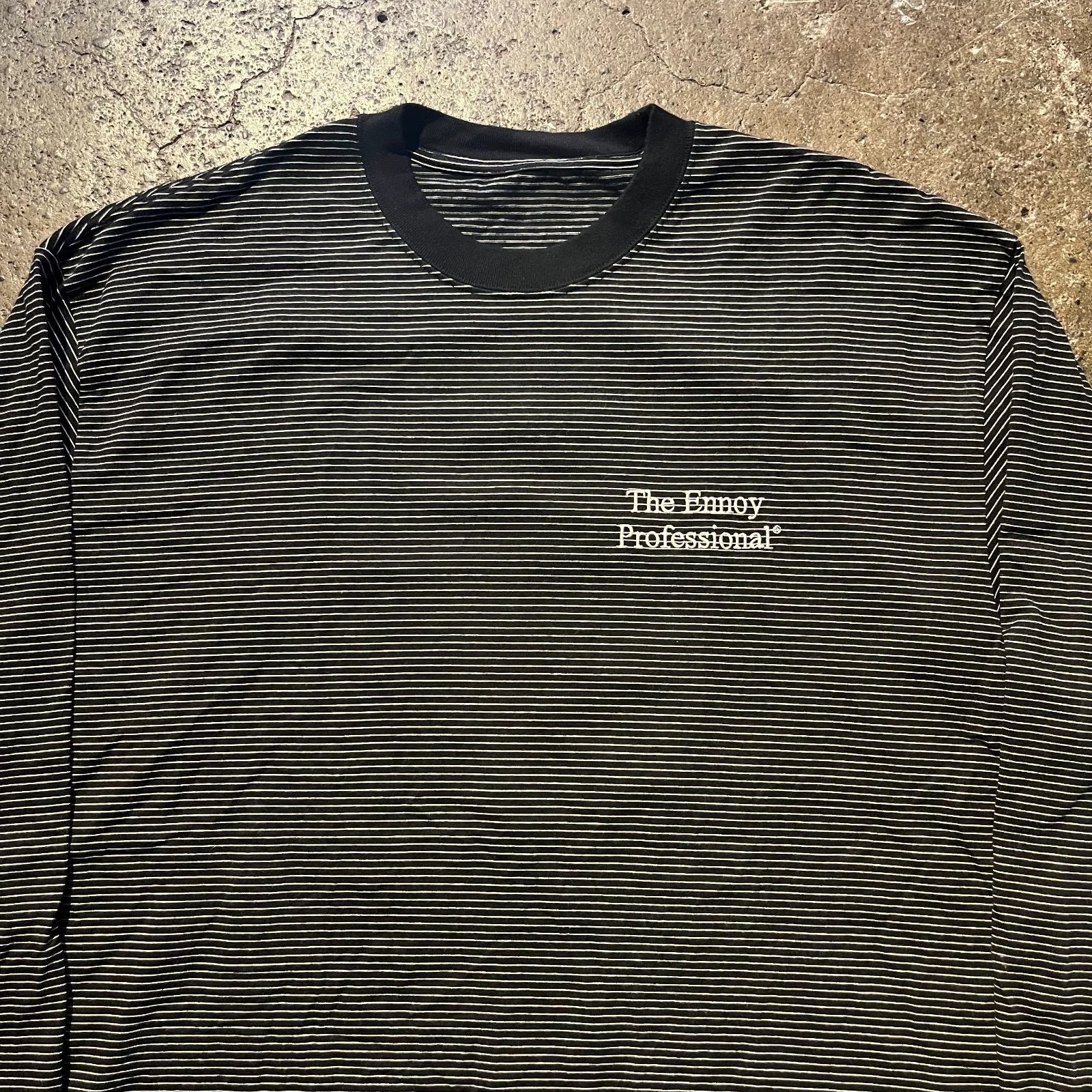 ENNOY 23ss BORDER L/S TEE エンノイ 2023ss ボーダー ロングスリーブ