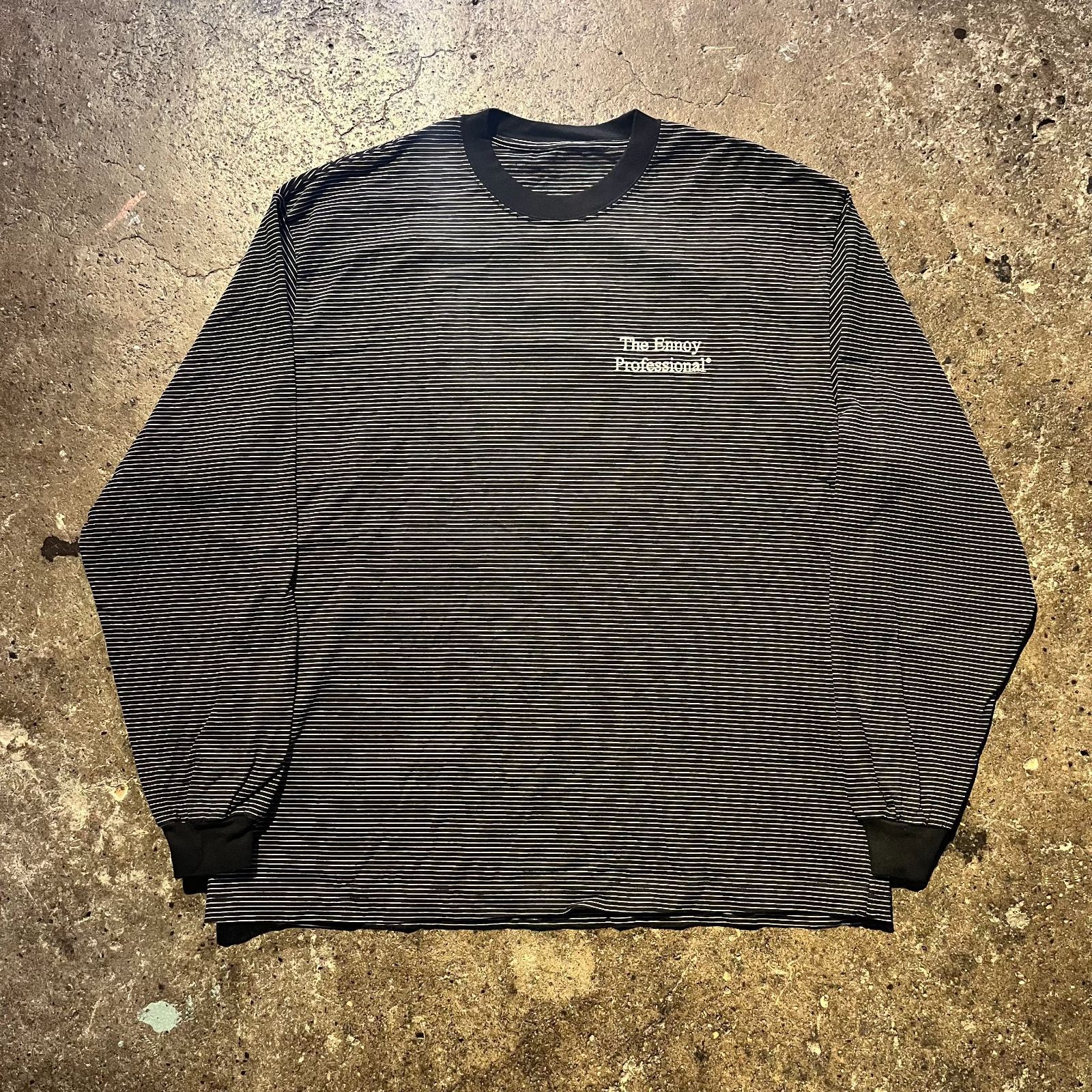 ENNOY 23ss BORDER L/S TEE エンノイ 2023ss ボーダー ロングスリーブ