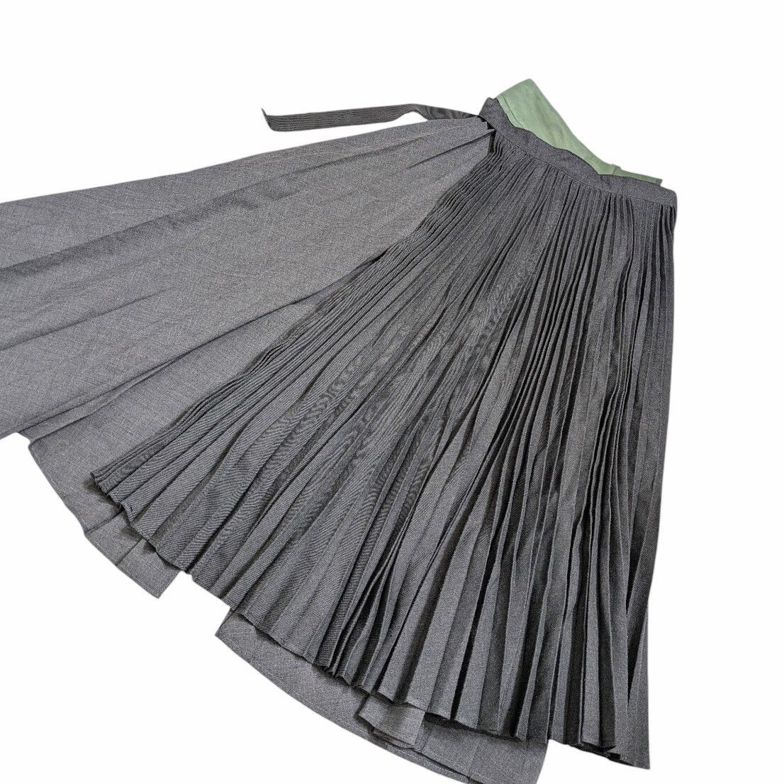 sacai サカイ ギャザープリーツ ドッキング アシンメトリースカート 20