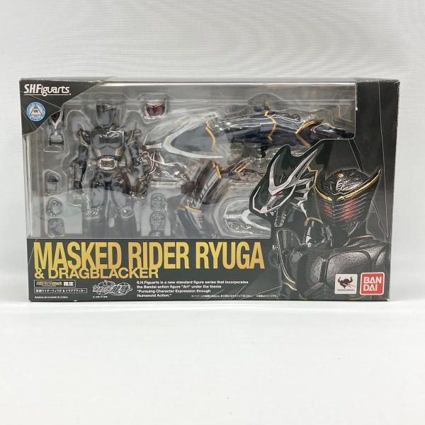 中古】バンダイ S.H.Figuarts 仮面ライダーリュウガ＆ドラグブラッカー