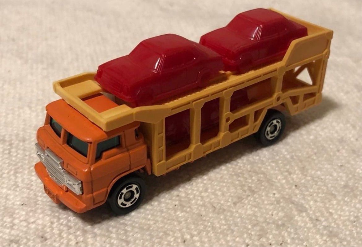 黒箱 日本製 トミカ NO.14 TOYOTA DIESEL CAR TRANSPORTER トヨタ