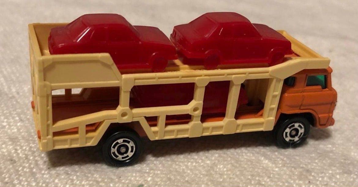 黒箱 日本製 トミカ NO.14 TOYOTA DIESEL CAR TRANSPORTER トヨタ