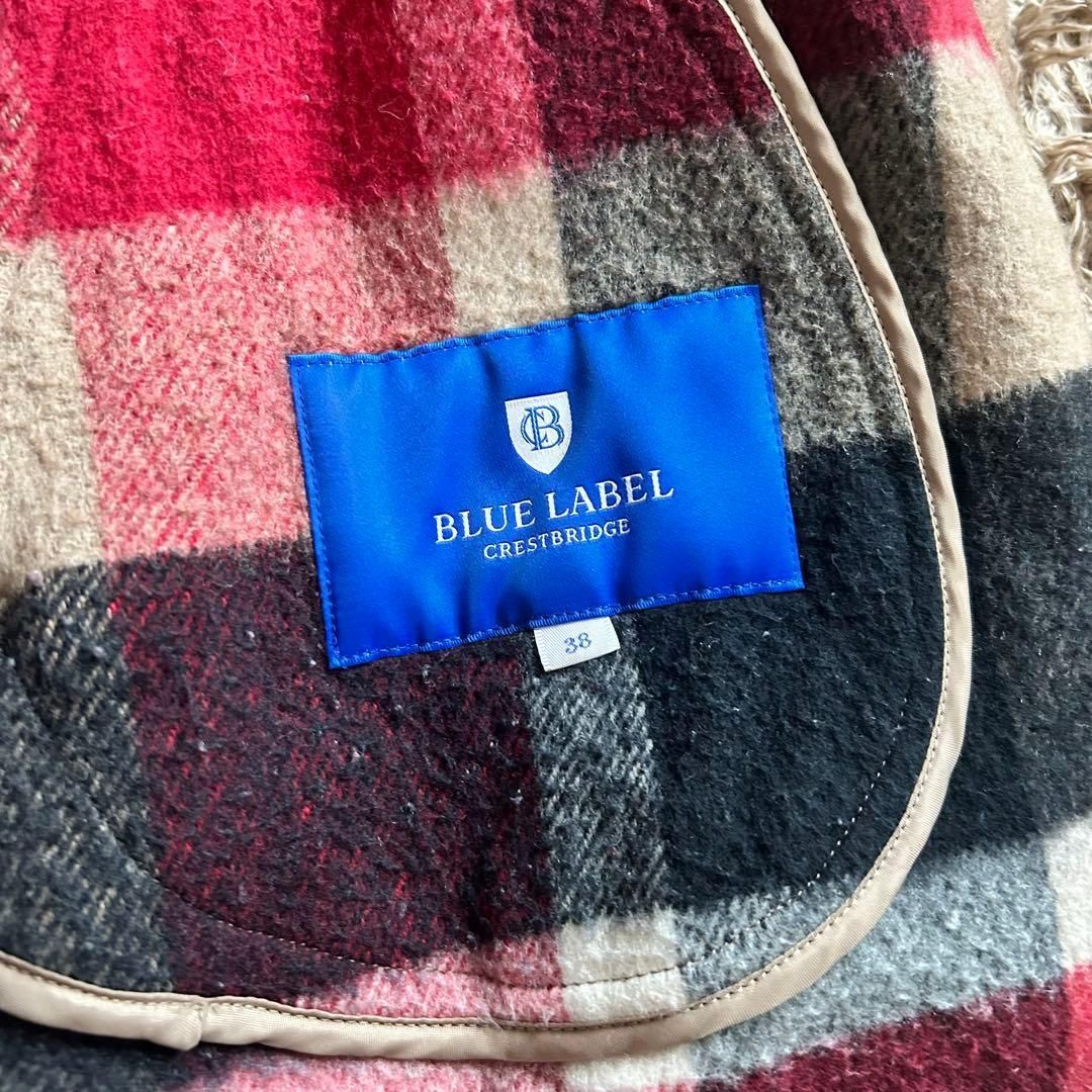 BLUE LABEL コレクション CRESTBRIDGE フーデッド ウールコート 38