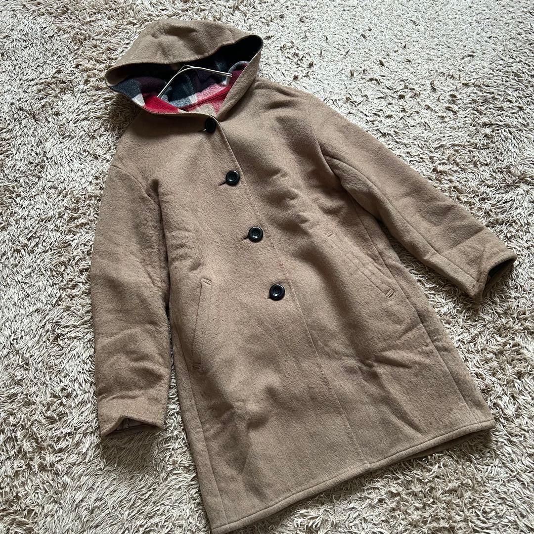 BLUE LABEL コレクション CRESTBRIDGE フーデッド ウールコート 38