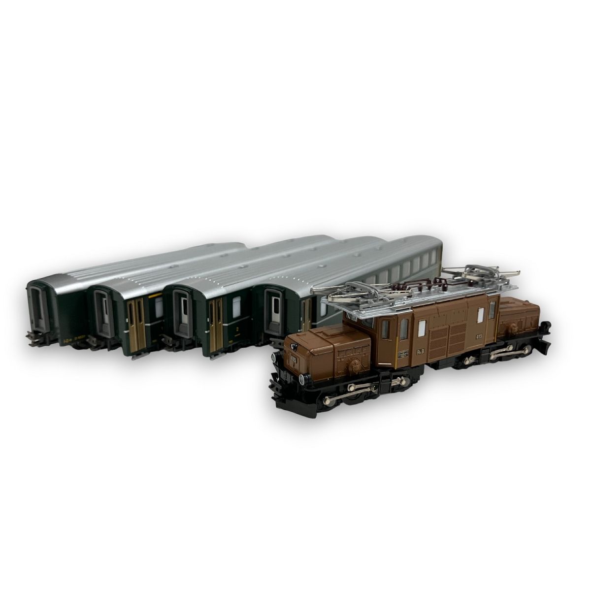 KATO 10-1987 レーティッシュ・クロコダイル アルプスの緑の客車 5両
