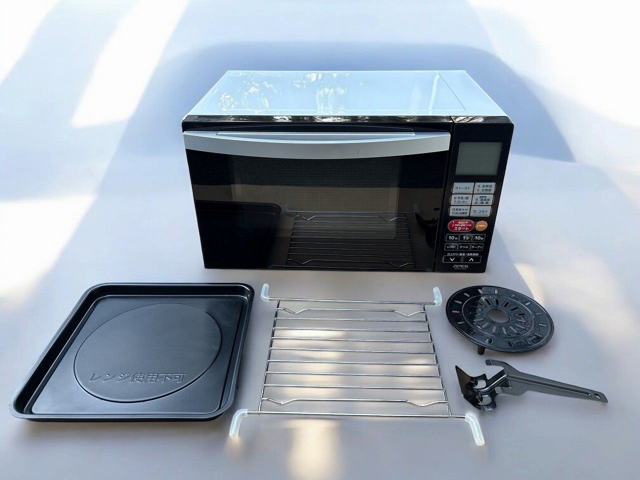 ☆状態良好☆ ZEPEAL ゼピール フラットオーブンレンジ 庫内容量18L