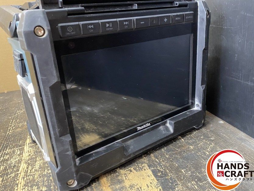 ○【中古品】makita マキタ TV100 充電式ラジオ付テレビ リモコン
