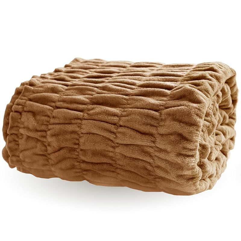 商品 発熱コットン ふかふかケット 吸湿発熱 毛布 ブランケット 綿100％ 綿毛布 ベージュ 1