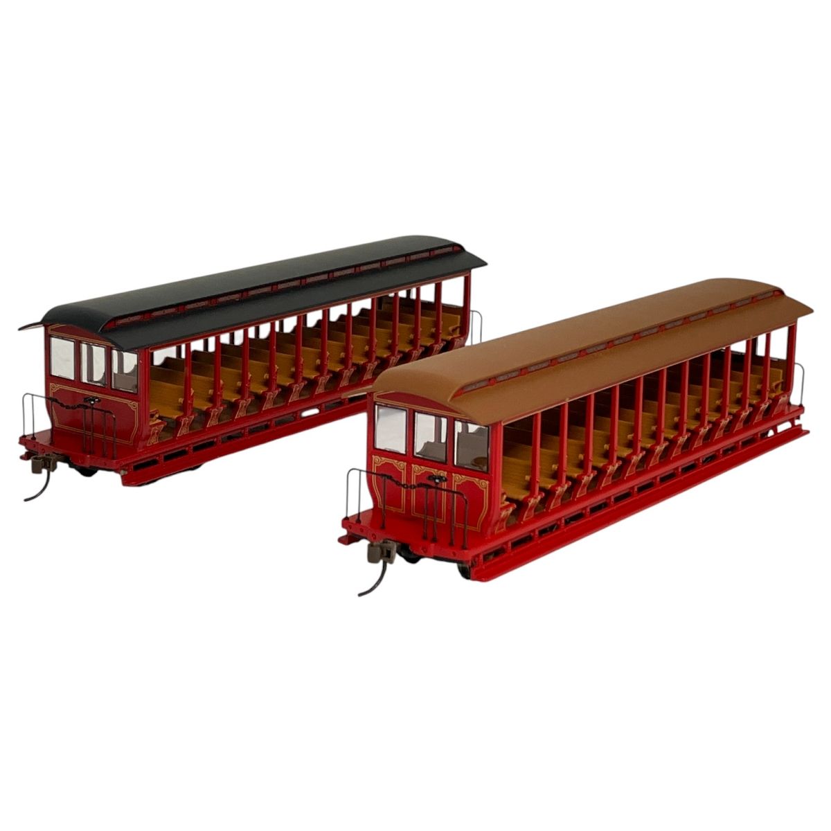 HOゲージ 完成済み客車2両セット（管014 Bachmann 19347/19349 ジャクソン・シャープ 展望客車 2両セット HO