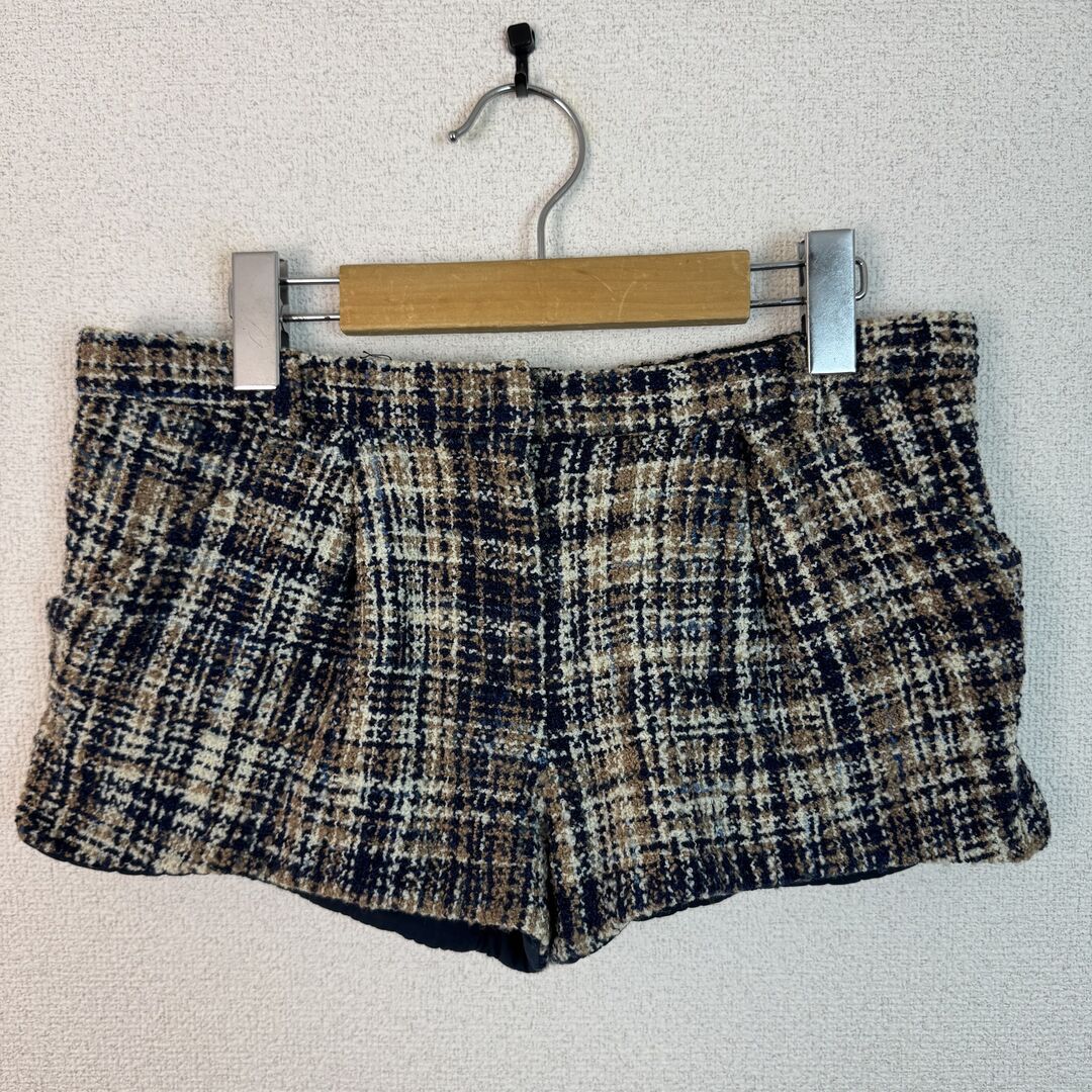 miu miu ミュウミュウ ショートパンツ ツイード 総柄 チェック柄