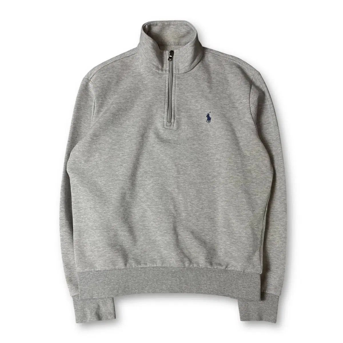 ポロラルフローレン ネイビースポニー グレー ハーフジップスウェット
