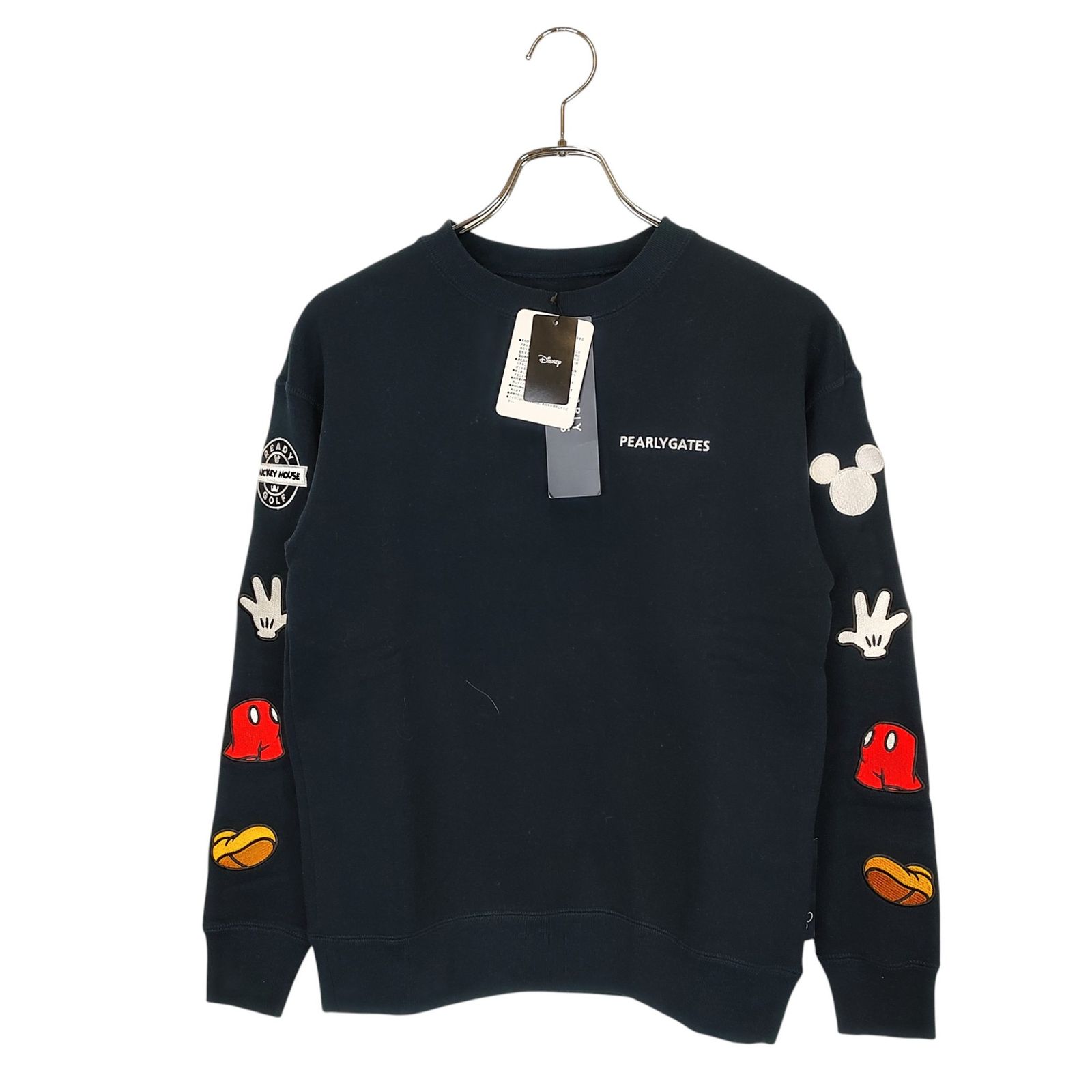 PEARLY GATES パーリーゲイツ × Disney 長袖 スウェット トレーナー 055-1262008 0 ネイビー レディース