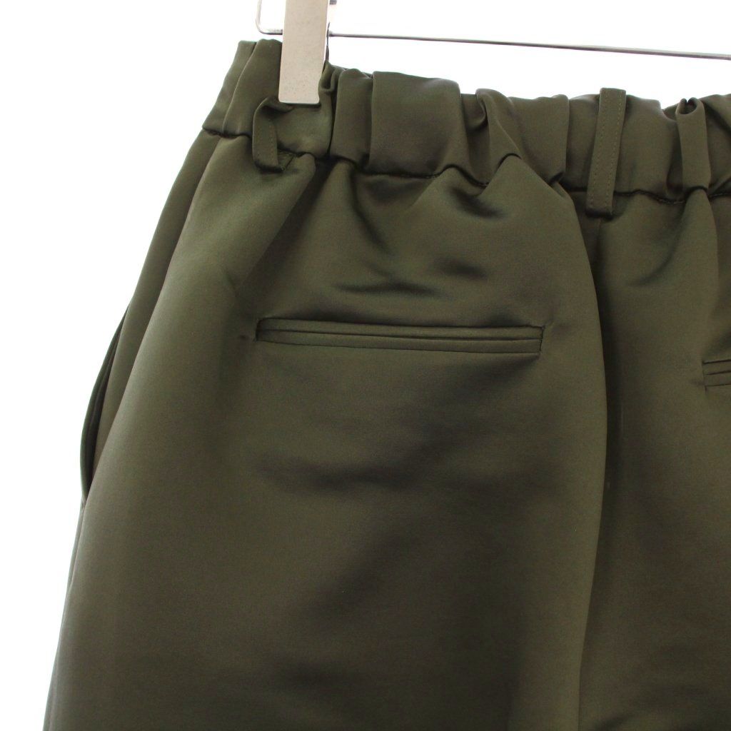 へイヴ HEVE 24SS サテンガウチョパンツ ワイドパンツ 38 カーキ HE10