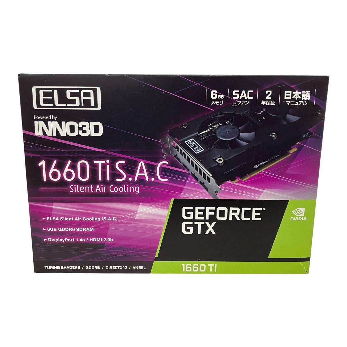 ELSA GeForce GTX 1660 Ti グラボ グラフィックボード PC パソコン