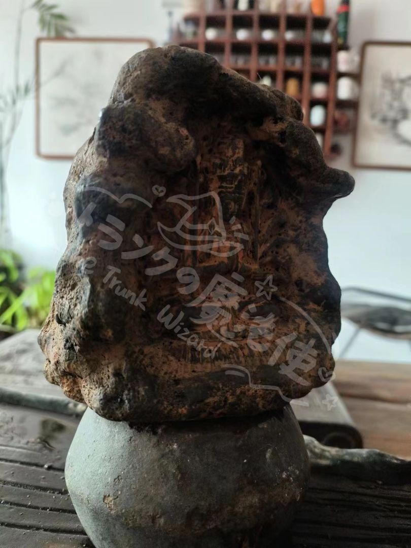  新年ギフト石像 千手観音仏像 茶室 博古架 禅意 置物 装飾品 彫刻 オブジェ 美術品 アンティーク コレクション