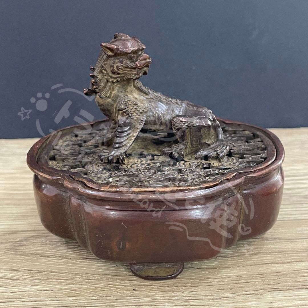 新年ギフト銅器 香炉 瑞獣香炉 薫香炉 招財 茶道沈香香炉 香道具 工芸
