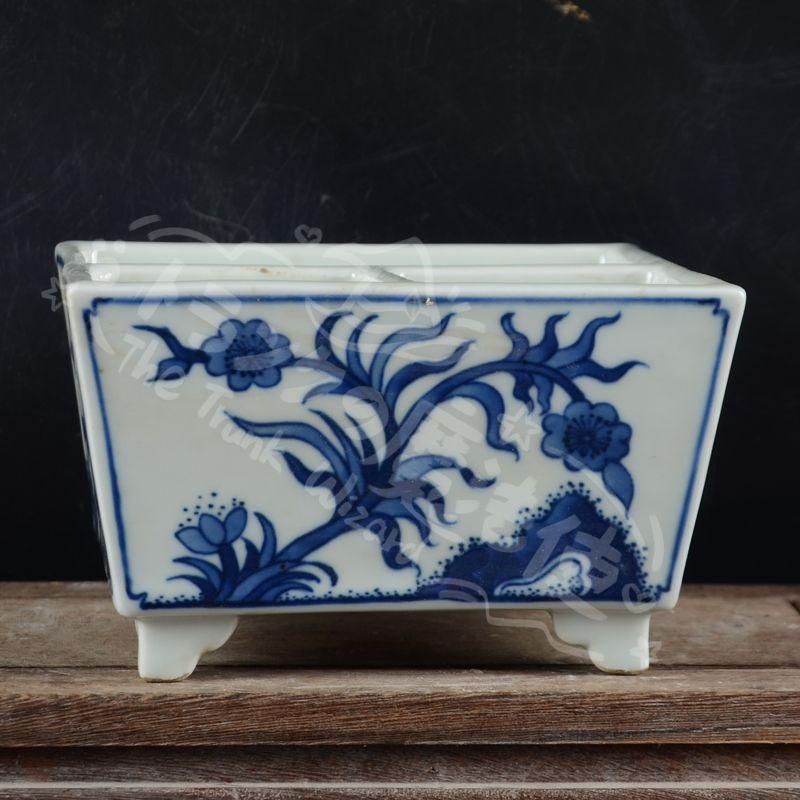 新年ギフト清乾隆帝手画鯖石榴花四方升斗 文房案頭 書道具 文房具 現代 置物