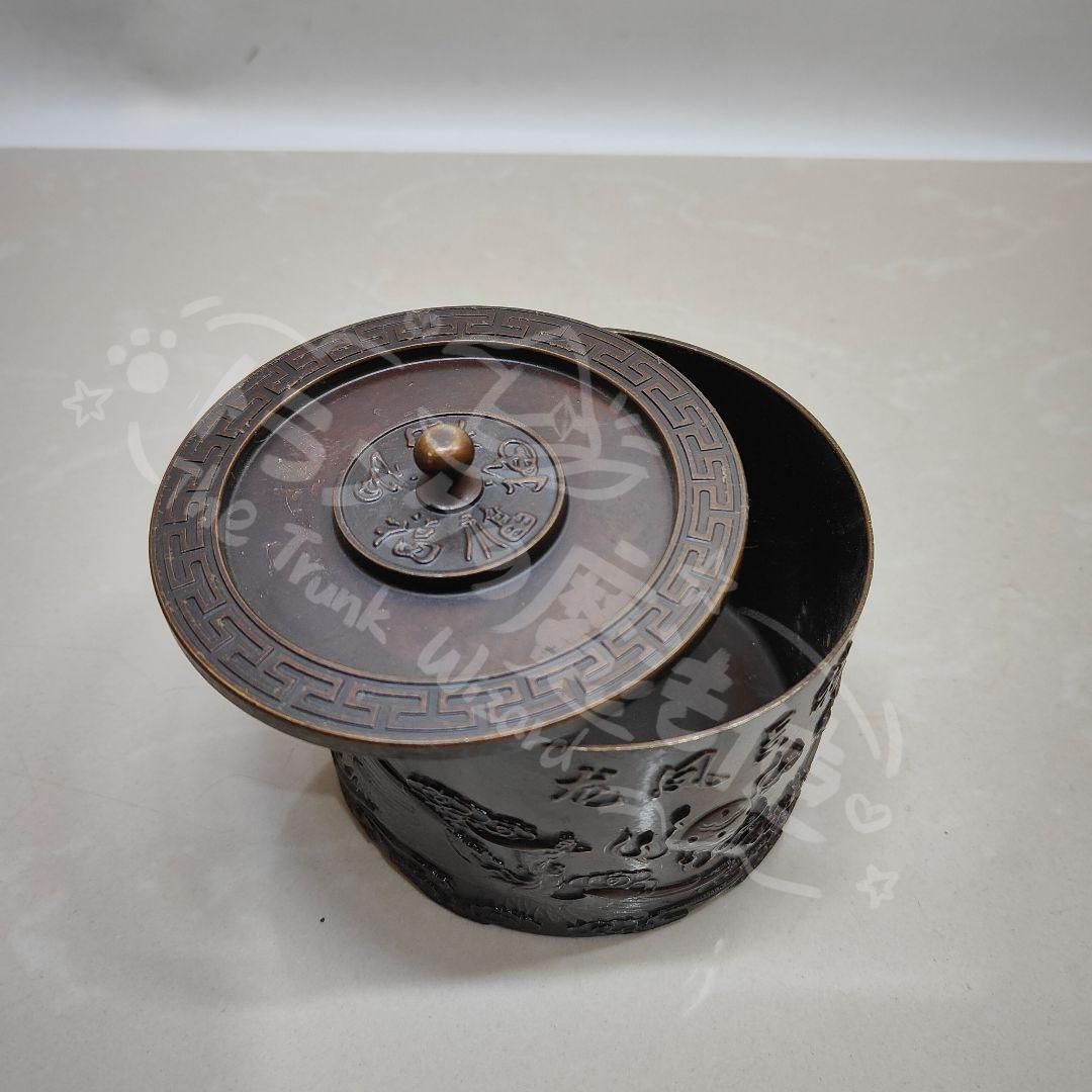 新年ギフト銅製 龍鳳呈祥茶壺 茶道具 香道具 装飾品 置物