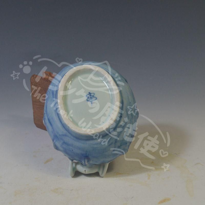 新年ギフト景徳鎮 陶磁器 手制蛙池 筆洗 灰皿 書道具 文房具 現代工芸