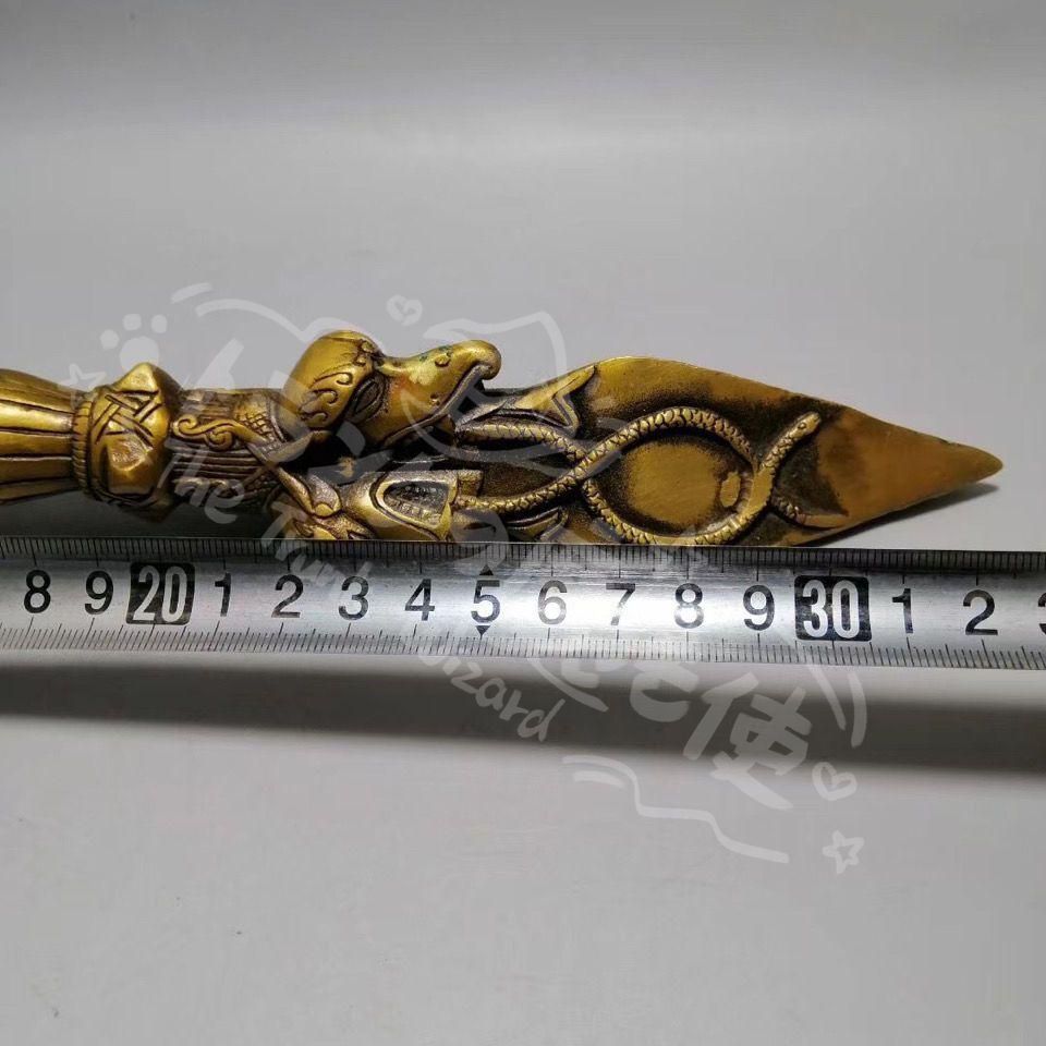 新年ギフト仏教美術 法器 馬頭明王三面普巴杵 降魔杵 辟邪 開運 風水