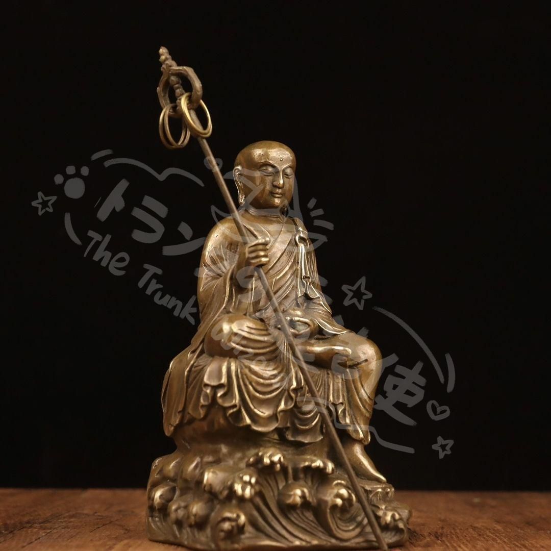 新年ギフト地蔵 菩薩 観音 銅製 仏像 彫刻 置物 開運 風水