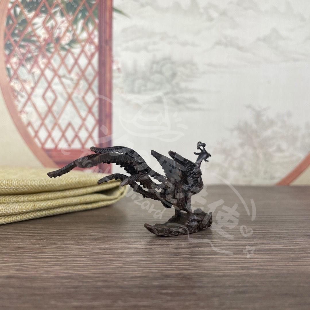 新年ギフト銅 細工 鳳凰 茶道茶寵 鳳凰于飛 吉祥 開運 書架 装飾品