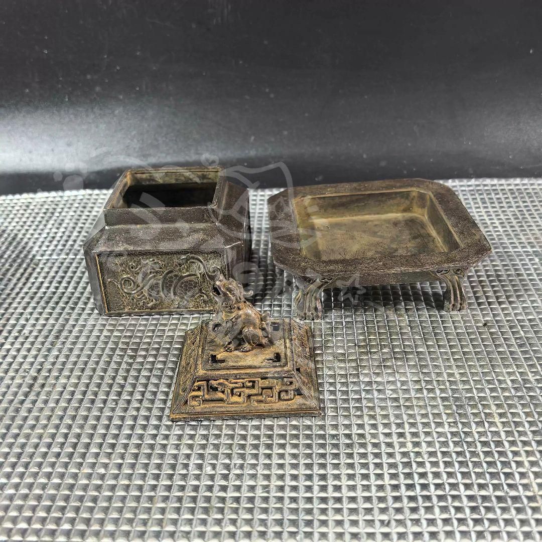 銅器 香炉 四神獣四方来財聚宝盆香炉 仏堂供養炉 装飾品 工芸品 置物 銅器 香炉 四神獣四方来財聚宝盆香炉 仏堂供養炉 装飾品 工芸品 置物