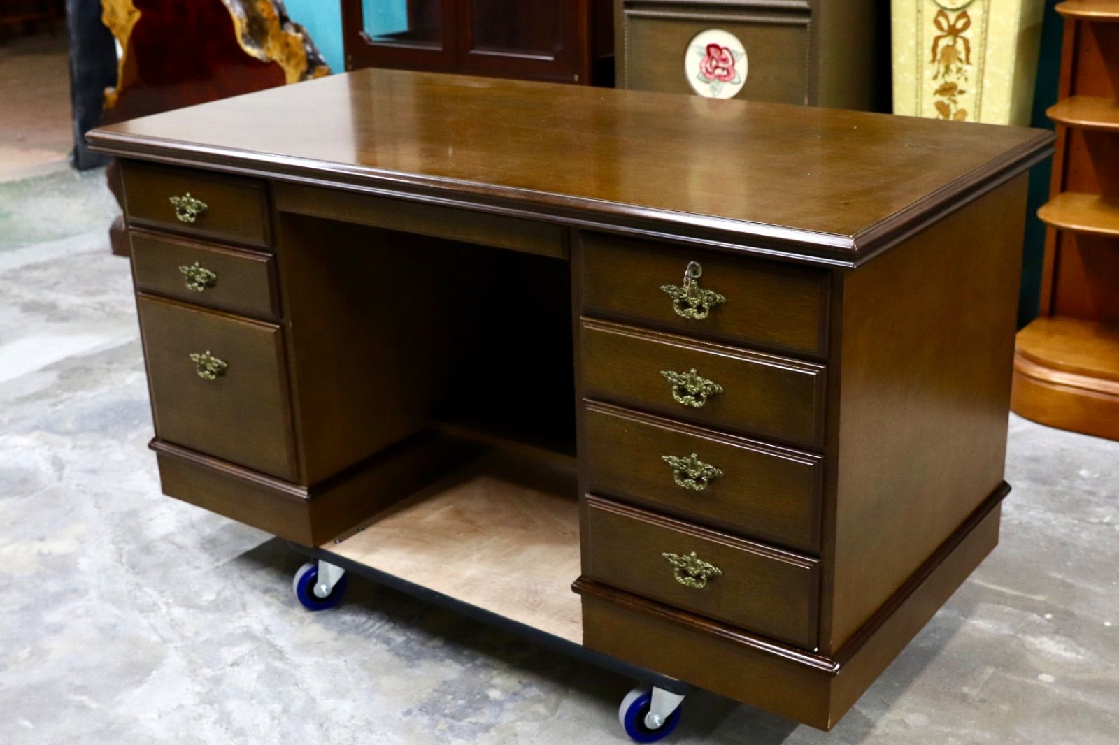 GMHH225○karimoku / カリモク コロニアル 両袖デスク 書斎机 GMIK636○karimoku / カリモク コロニアル 学習机 書斎机 両袖机