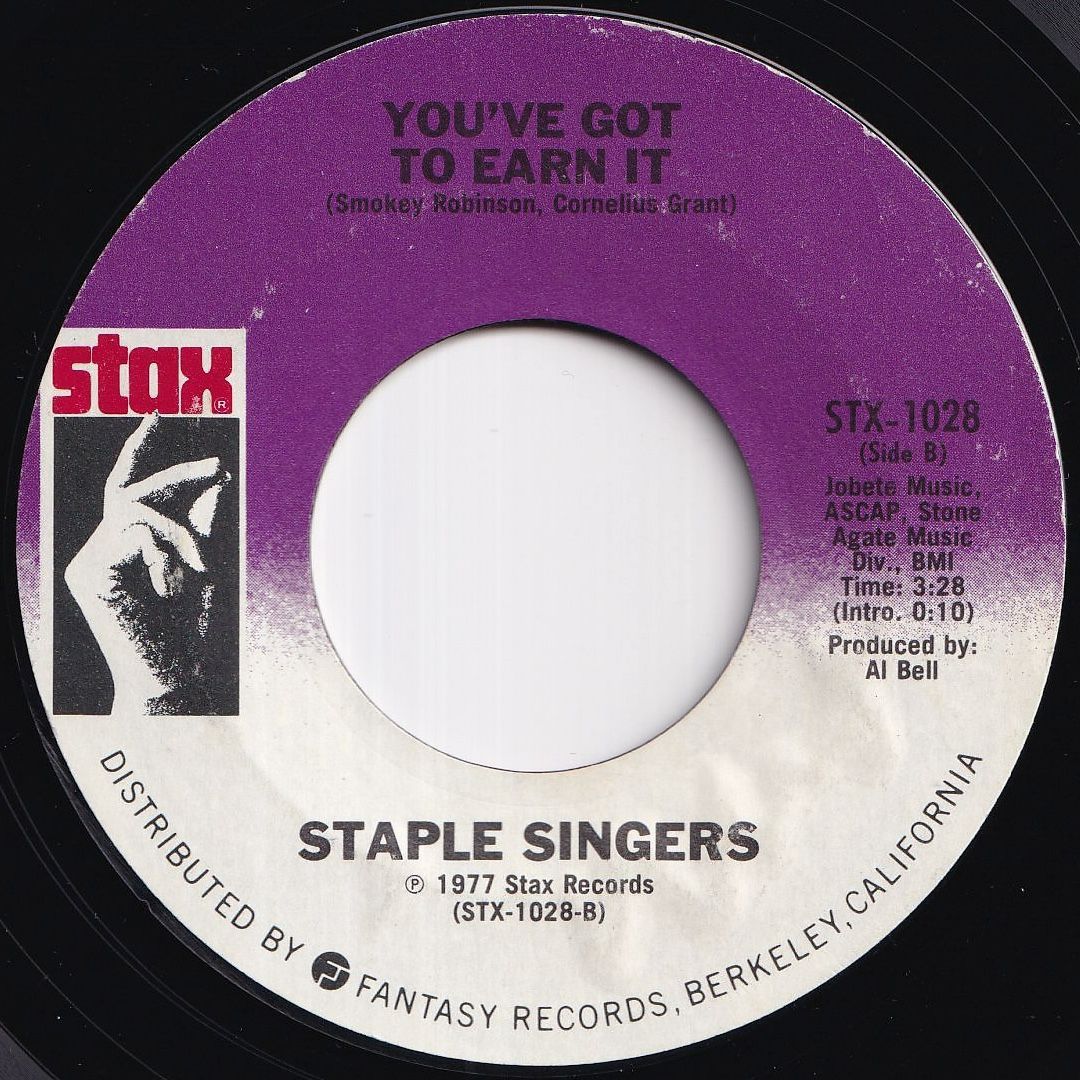 Staple Singers Respect Yourself / You've Got To Earn It Stax US