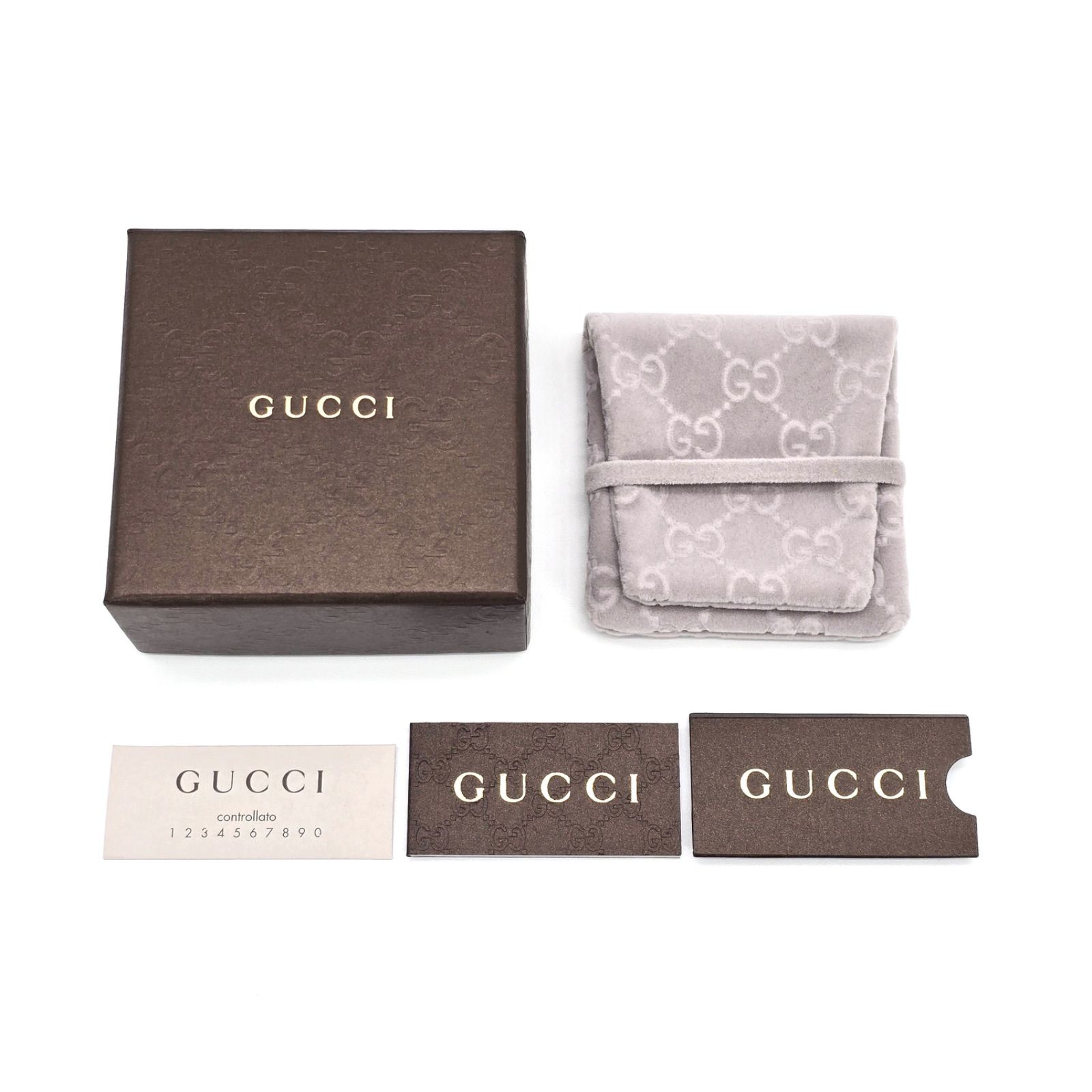 GUCCI グッチ 455302 インターロッキングG リング 11 約10.5号 ワイド 