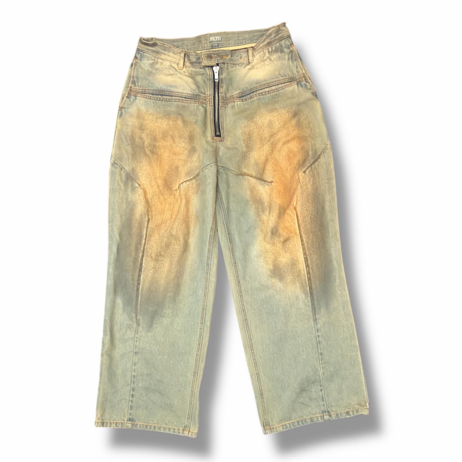 FILTH front zip baggy denim | ヤマダウェブコム