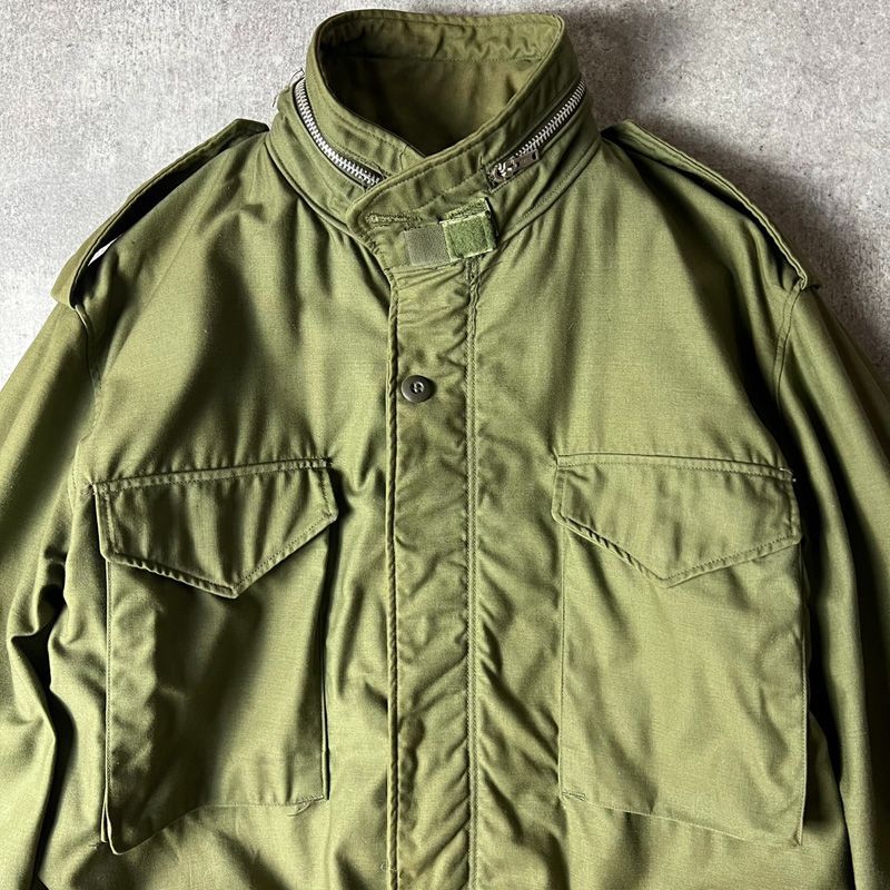 70s 70年製 US ARMY 米軍実物 M-65 フィールド ジャケット L-L 2nd