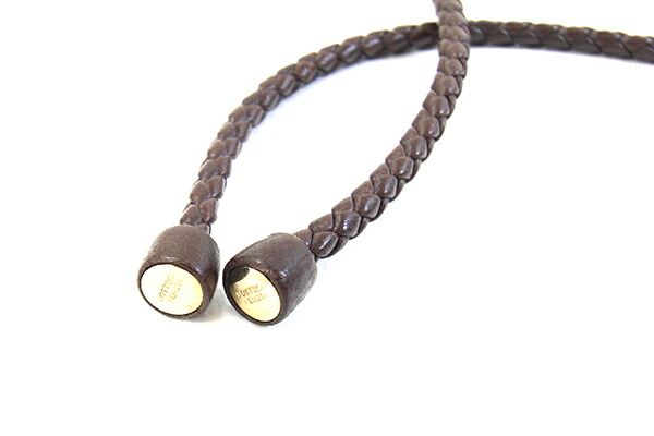 ボッテガヴェネタ ベルト イントレチャート ブラウン 紐 本物 BOTTEGA