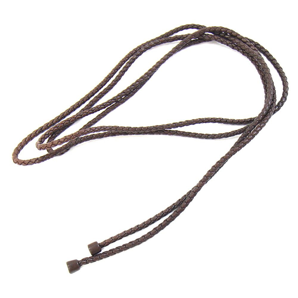 ボッテガヴェネタ ベルト イントレチャート ブラウン 紐 本物 BOTTEGA