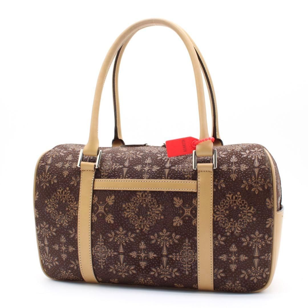 極美品】印傳屋 フォルキィ ハンドバッグ ミニボストンバッグ 鹿革