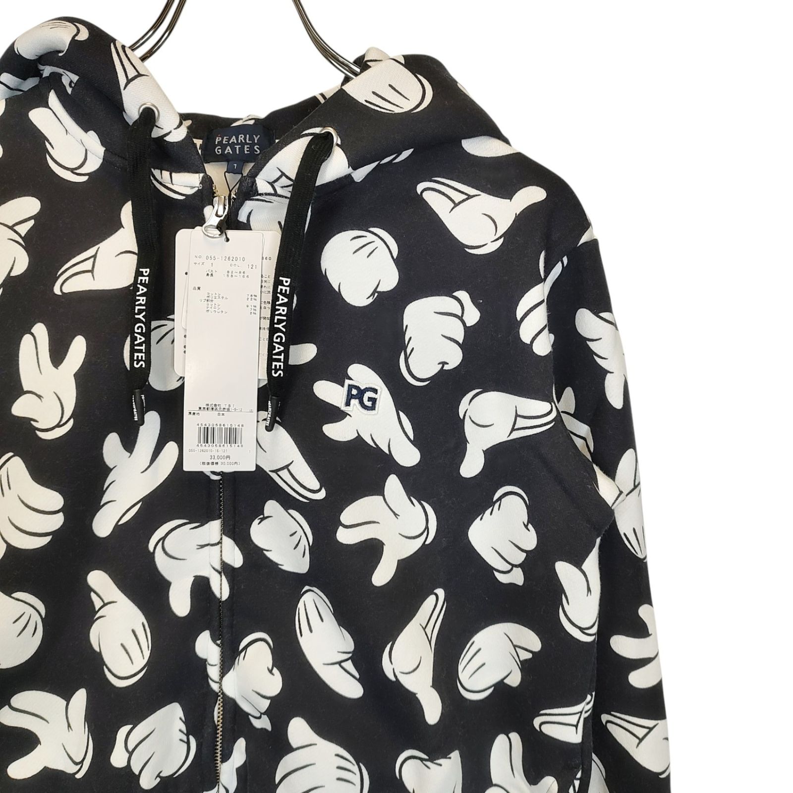 PEARLY GATES パーリーゲイツ ゴルフ × Disney 21AW ミッキー柄 ジップ