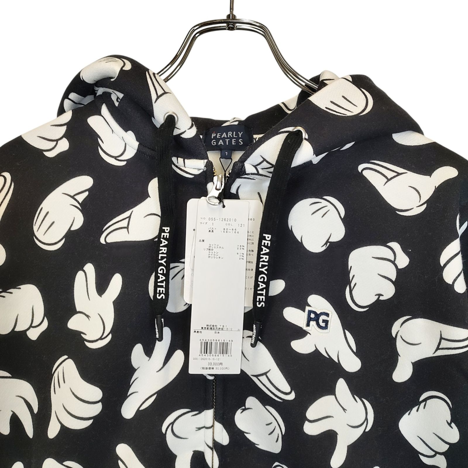 PEARLY GATES パーリーゲイツ ゴルフ × Disney 21AW ミッキー柄 ジップ